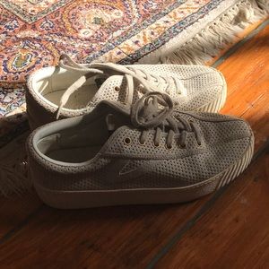 Tretorn Perforated Platform Sneakers